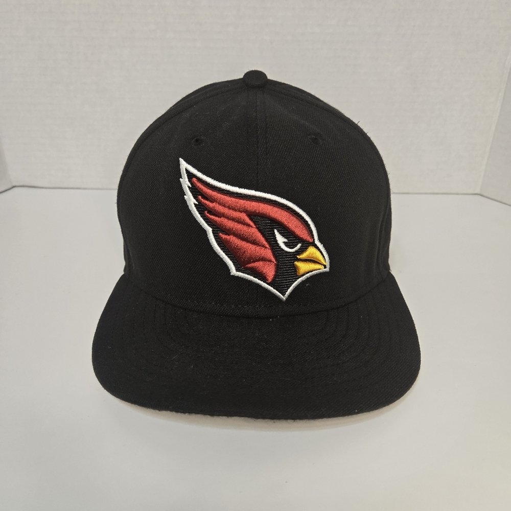 Arizona Cardinals New Era 59FIFTY Fitted Hat 7 1/8 Black On Black NFL Cap